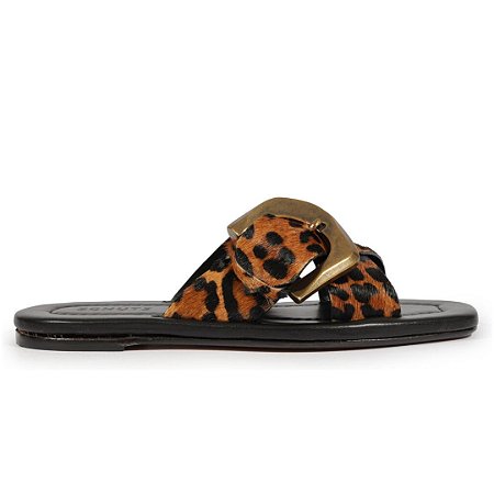 Schutz Rasteira Animal Print