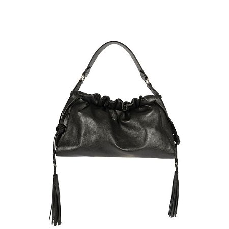 Schutz Bolsa Media Couro Preta