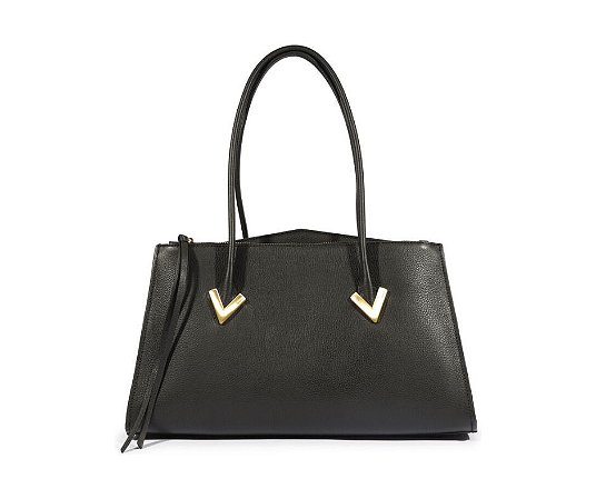 Schutz Bolsa Tote Grande Adele Couro Preta