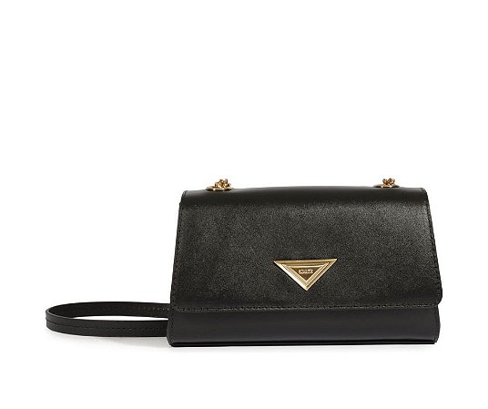 Schutz Bolsa Tiracolo Cally Pequena Couro Preto