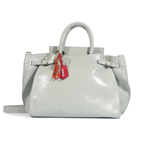 Schutz Bolsa Tote Grande Heaven Couro Azul Clara