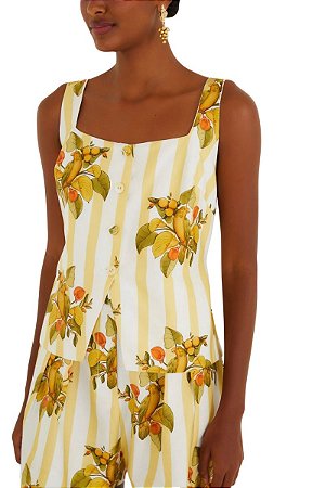 Farm Colete Estampado Pássaro Chic 347536