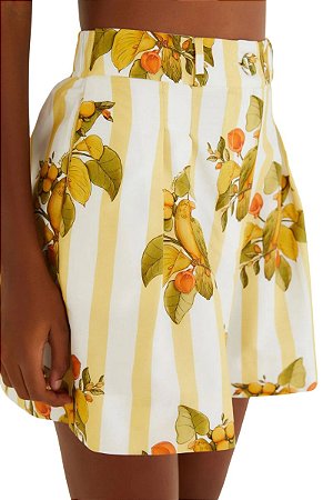 Farm Bermuda Estampada Pássaro Chic 347537