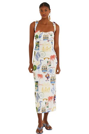 Farm Vestido Estampado Tropical Vintage 46254