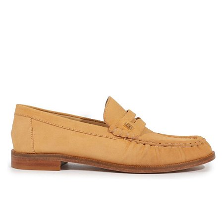 Schutz Mocassim Tyche Camurça Marrom Claro