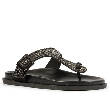 Schutz Sandalia Papete Tiras Preto