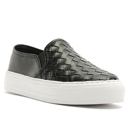 Arezzo Tenis Slip On Tresse Preto