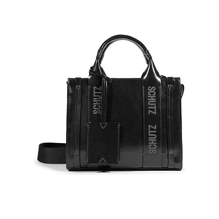 Schutz Bolsa Shopping Media Sintetica Preto