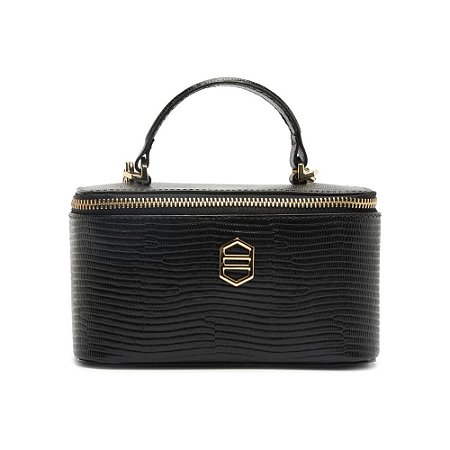 Arezzo Bolsa Couro Pequena Preta