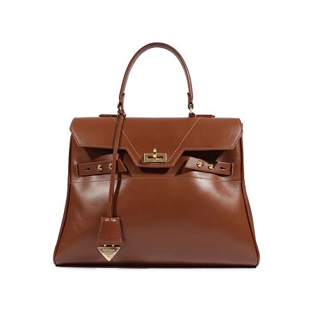 Schutz Bolsa Hailey Média Couro Marrom