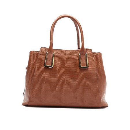 Arezzo Bolsa Grande Couro Marrom
