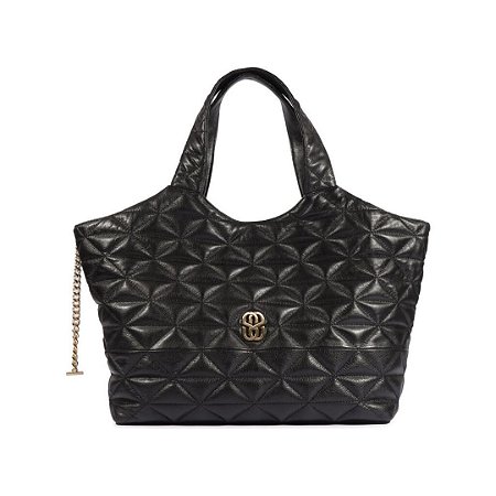 Schutz Bolsa Grande Couro Preto Matelasse