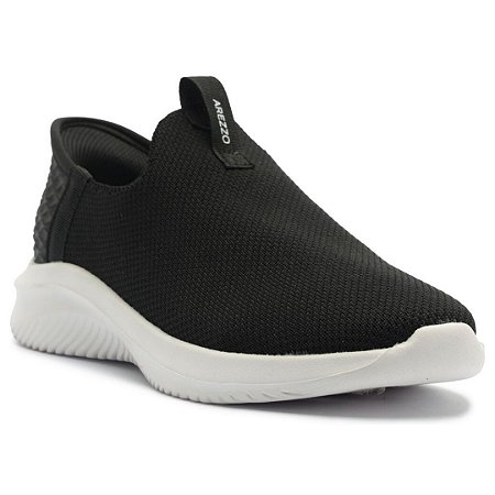 Arezzo Tênis Preto Solado Esportivo Slip On