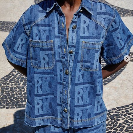 Farm Camisa Jeans Rio
