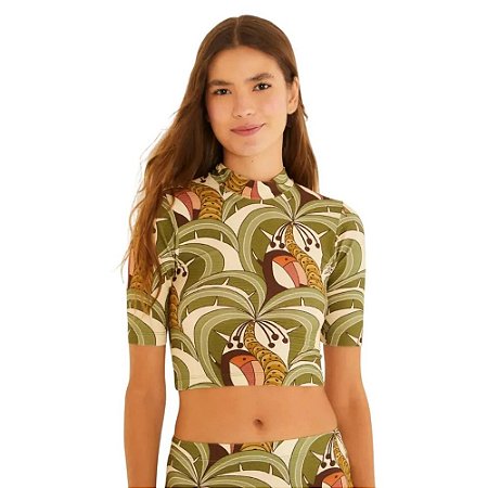 Farm Farm Blusa Cropped Bananada De Tucano