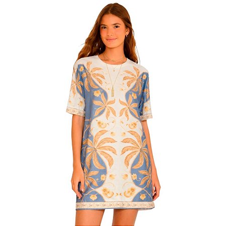 Farm Vestido T-Shirt Básico Ourinho Tropical
