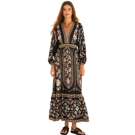 Farm Vestido Cropped Estampado Daniela