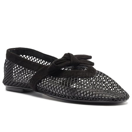Schutz Sapatilha Lucienne Bico Redondo Preta