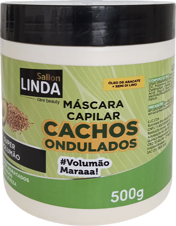 MASCARA DE HIDRATAÇAO SALLON LINDA CACHOS ONDULADOS 500GR
