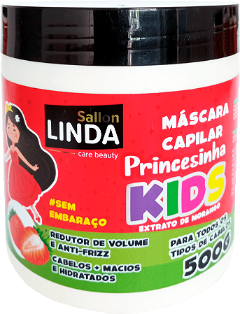 MÁSCARA DE HIDRATAÇÃO SALLON LINDA KIDS PRINCESINHA 500G