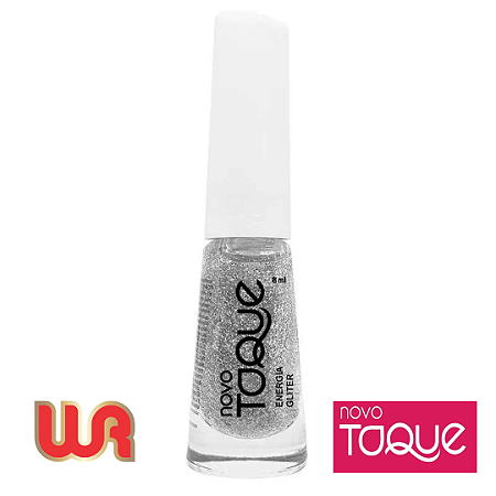 NOVO TOQUE - ESMALTE GLÍTER PRATA