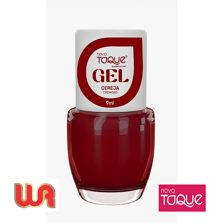 NOVO TOQUE - ESMALTE GEL CINTILANTE CEREJA