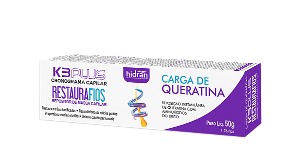 HIDRAN-k3 plus carga de keratina 50g