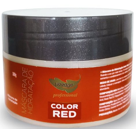 Máscara de Hidratação - color Red 300gr - Vizzage Profissional