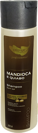 SHAMPOO - Mandioca e Quiabo 400ml-Vizzage -