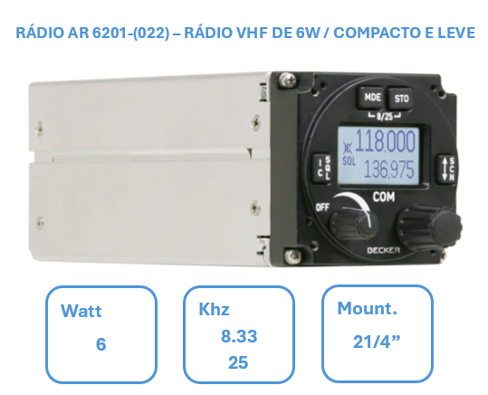 RÁDIO AR 6201-(022) - 6 watt