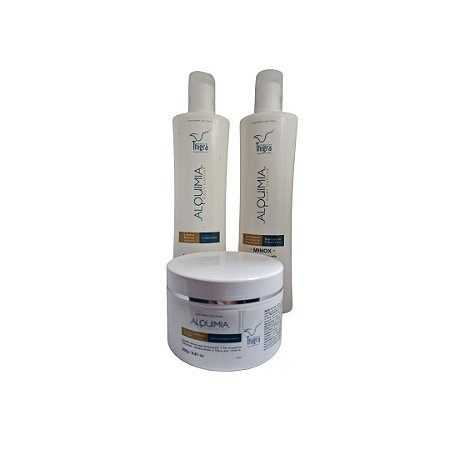 Kit Terapia Capilar Alquimia Com Shampoo de Minox 300ml Thigra Cosméticos