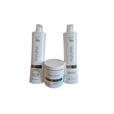 Kit Terapia Capilar Alquimia Com Shampoo de Minox 500ml Thigra Cosméticos