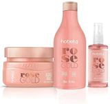 Kit Hobety Rose - Shampoo 300Ml+Máscara 300Gr+Serum Gold 60Ml