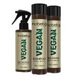 Kit Hobety Vegan Shampoo 300Ml Balsamo 300G Pré-Shampoo