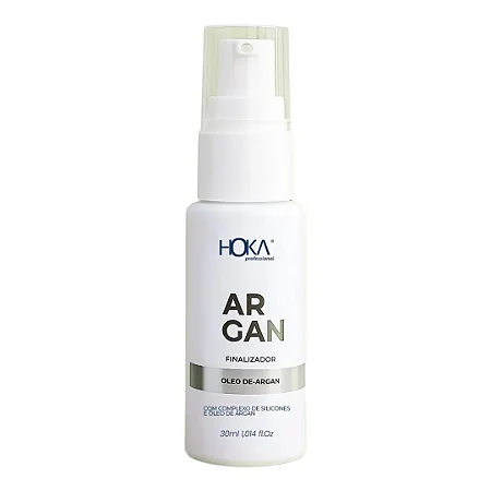 Óleo de Argan Finalizador para Cabelos Ressecados Protetor Térmico 30ml Hoka