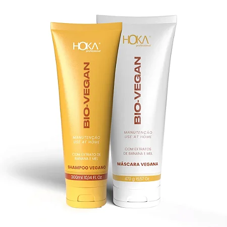 Kit Shampoo e Máscara Regeneração Intensa Bio Vegan Hoka