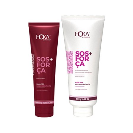 Kit Mega Hidratante S.O.S + Força Home Care Hoka