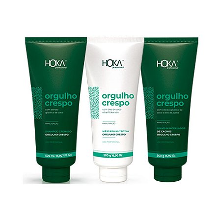 Kit Orgulho Crespo Home Care Hoka 500g