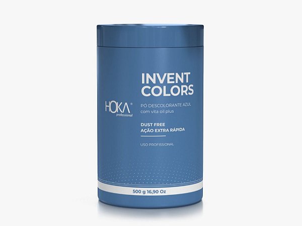 Pó Descolorante Dust-Free Invent Colors 500g Hoka - Azul