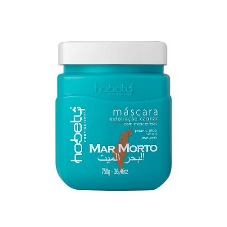 Máscara Esfoliação Capilar Mar Morto 750g Hobety