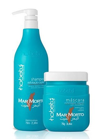 Kit Esfoliação Mar Morto Profissional Hobety 750ml