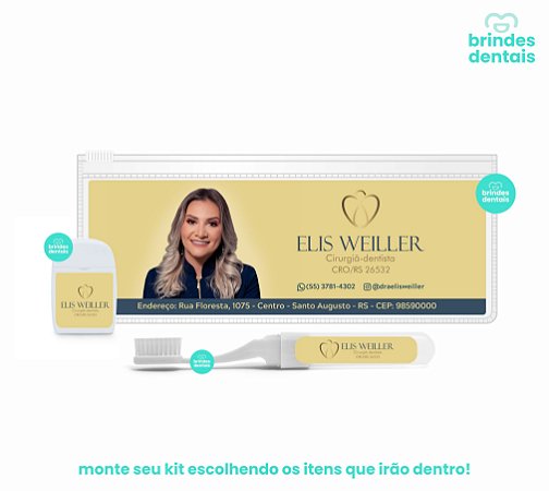 Monte seu Kit com Estojo Ziplock Adesivado Impressão Colorida