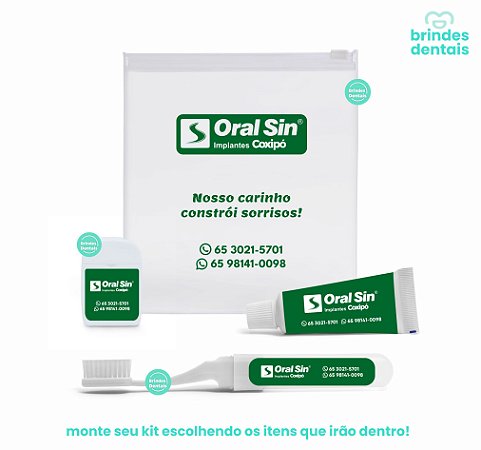 Monte seu Kit com Estojo ZipLock Gravado em 1 cor