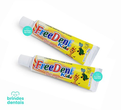 Creme Dental Infantil 50g c/ Flúor | Freedent Kids