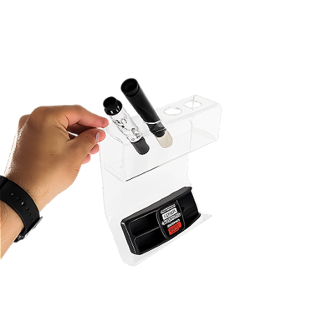 Suporte em acrílico para apagador e pincel marcador para quadro branco