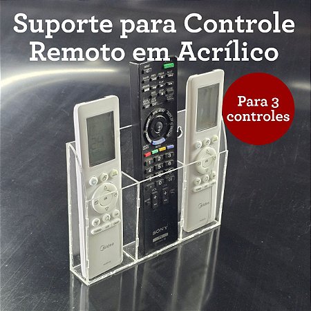 Suporte de Parede para Controle Remoto - 3 Controles