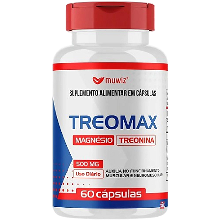Treomax Magnésio Treonina – 60 Cápsulas – Muwiz