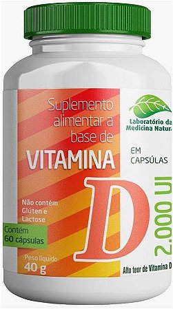 Vitamina D 2000 UI 60 Cápsulas Medinal