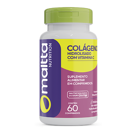 Colágeno Hidrolisado com Vitamina C - 60 Cápsulas – Maltta