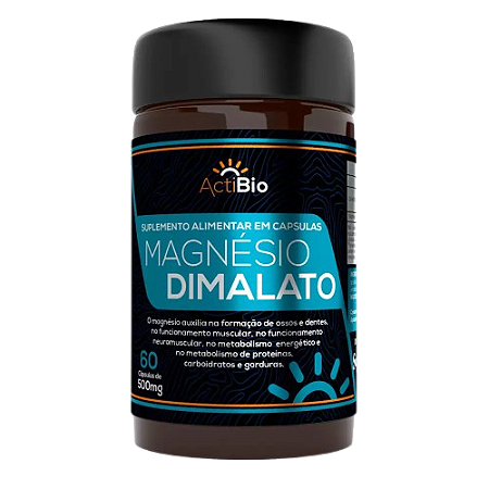 Magnésio Dimalato – 60 Cápsulas – Actibio